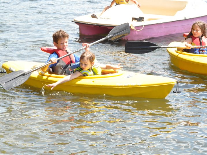Kayaking on White Lake near The Cove cottage rental.